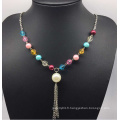 Collier de perles perles colorées (XJW13754)